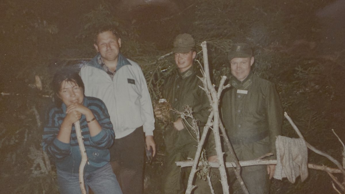 Äldre fotografi från överlevnadskurs